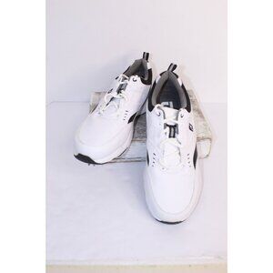 FootJoy Contour Spiked Mens 10.5 M Golf Shoes White Leather Casual Relaxed 56722